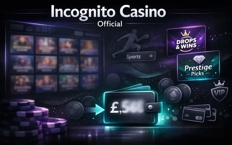 Incognito Casino bonus page hero banner