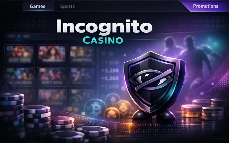 Incognito Casino games catalog hero banner