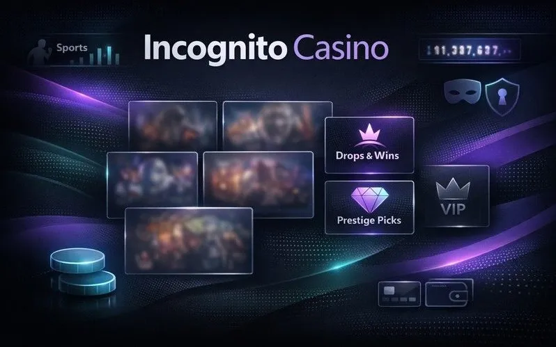 Incognito Casino login page banner